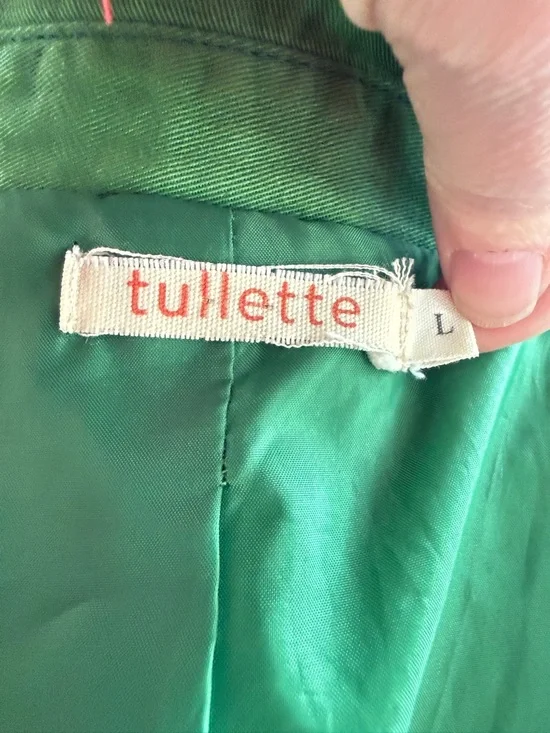 Anthropologie Tullette Women's Single-Breasted Trench Coat with Waist Tie - Picture 3 of 3